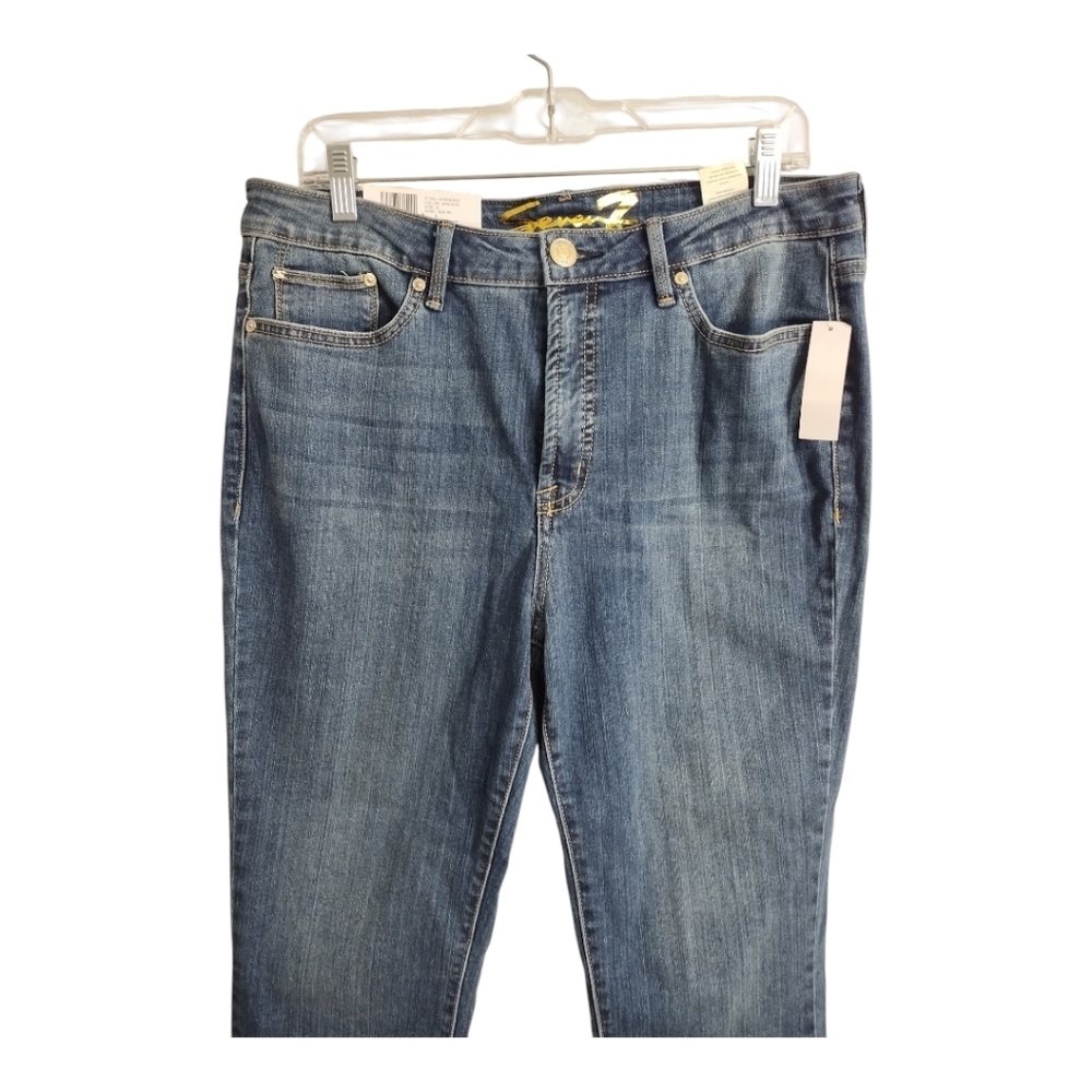 Seven7 Fashion‎ Jean High Rise Step Hem Cropped Casual Preppy Denim Jean 12 - Picture 5 of 9
